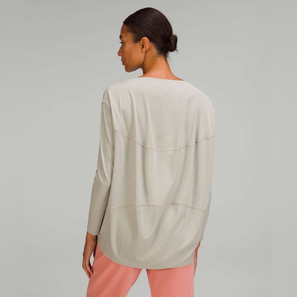 Lululemon Back in Action Long Sleeve Shirt *Nulu | Heathered Raw Linen